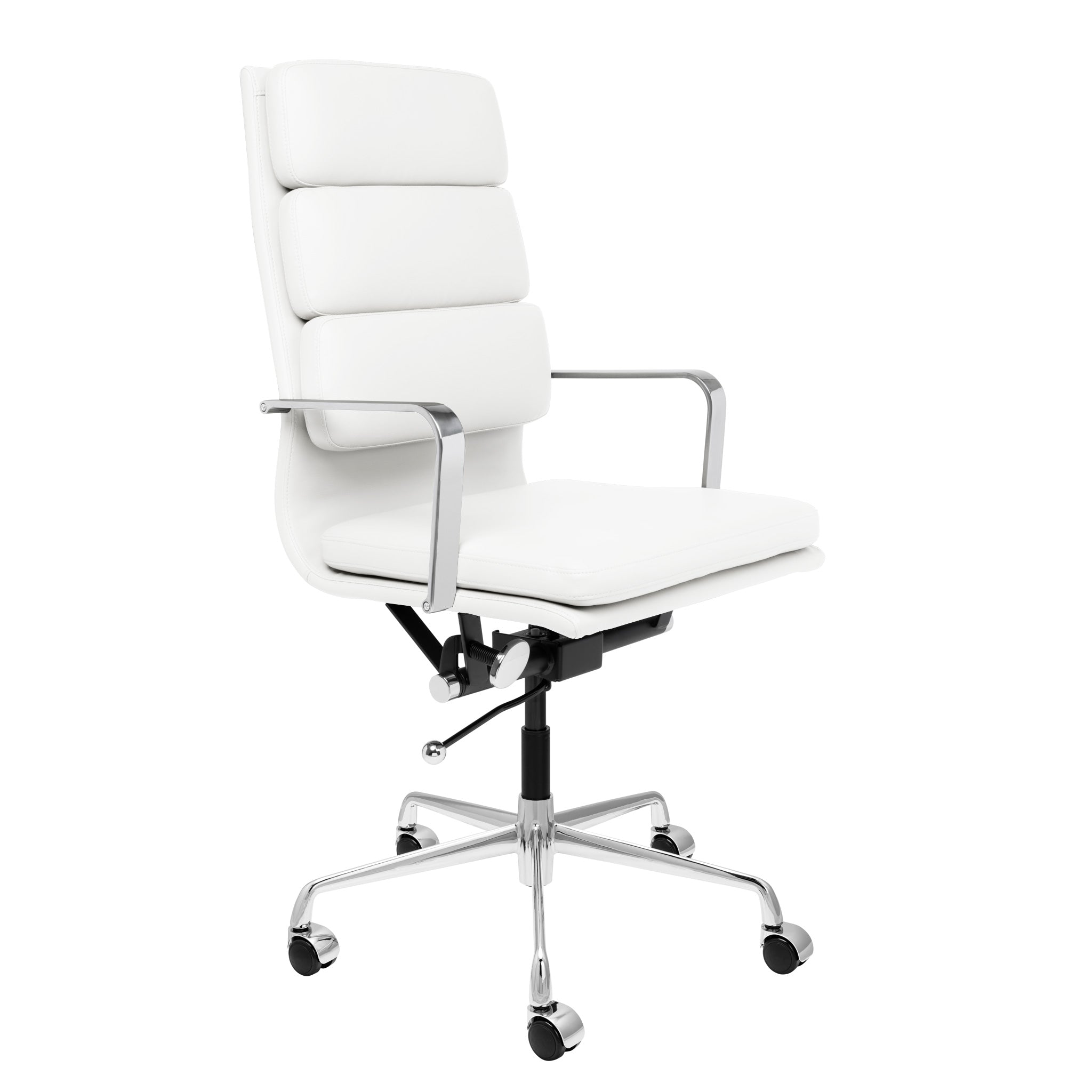 SOHO II Tall Back Padded Management Chair (White) – Laura Furniture