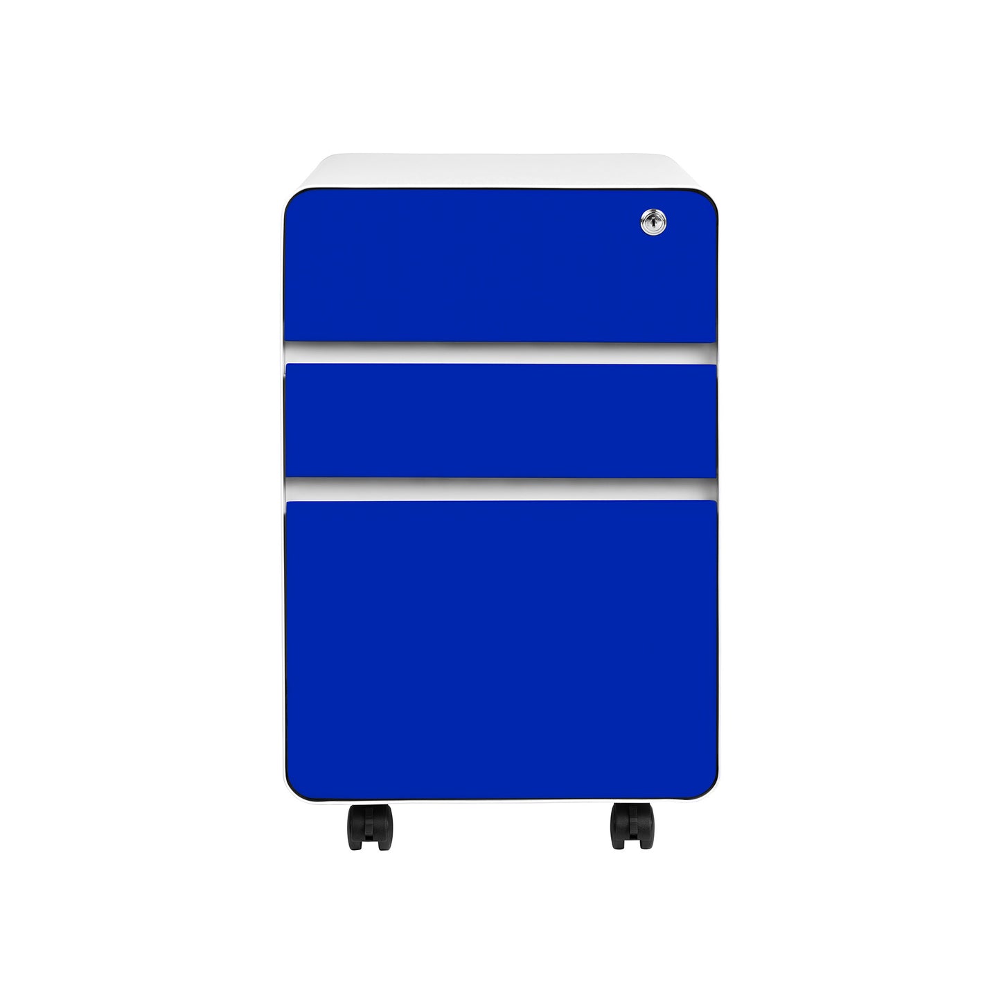 Stockpile Flat 3-Drawer File Cabinet (Blue)