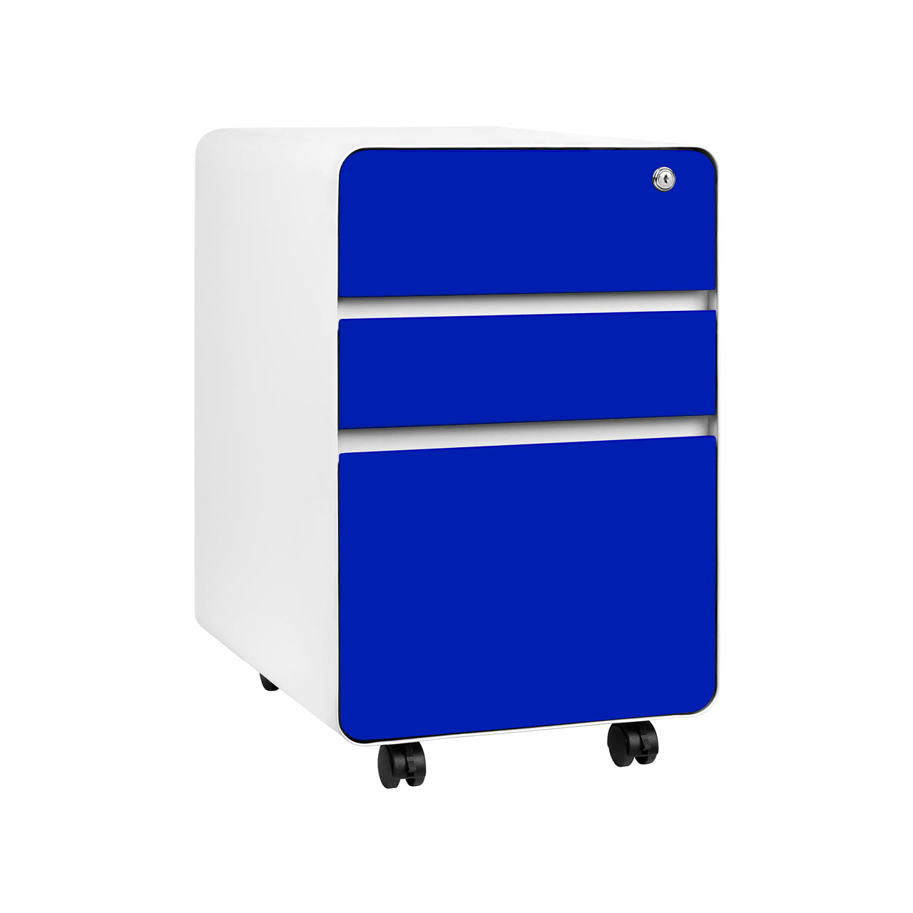 Stockpile Flat 3-Drawer File Cabinet (Blue)