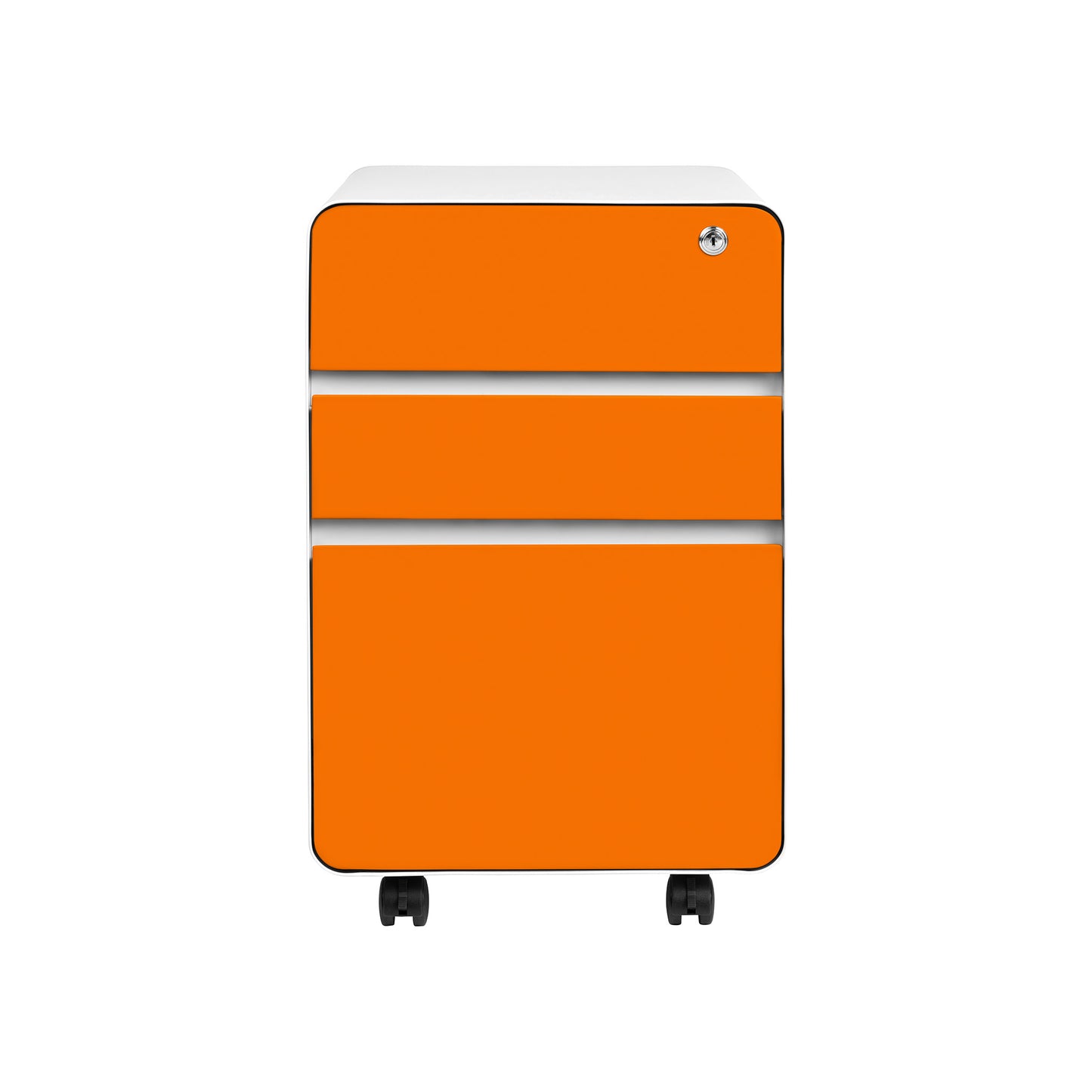 Stockpile Flat 3-Drawer File Cabinet (Orange)
