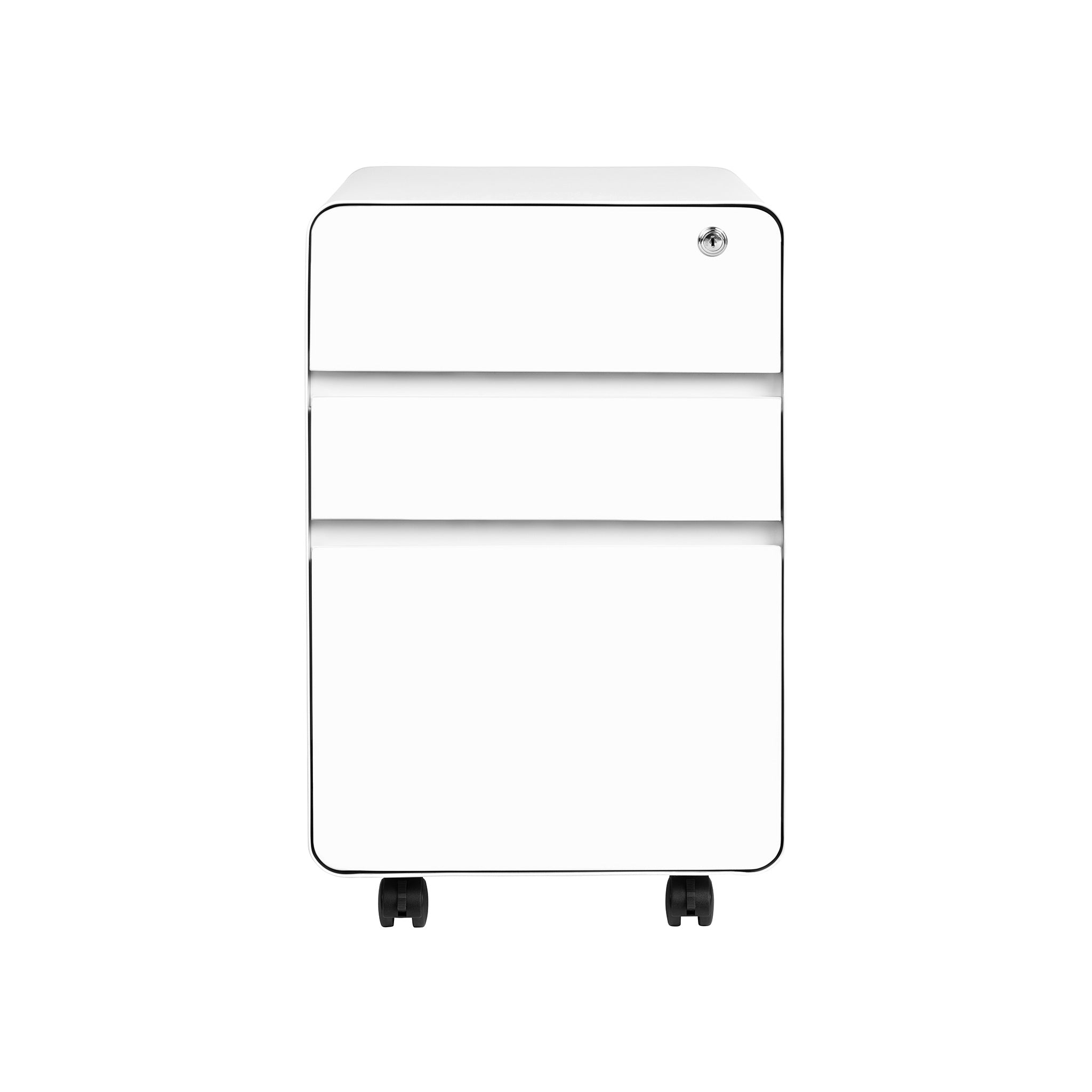 Stockpile Flat 3Drawer File (White) Laura Furniture