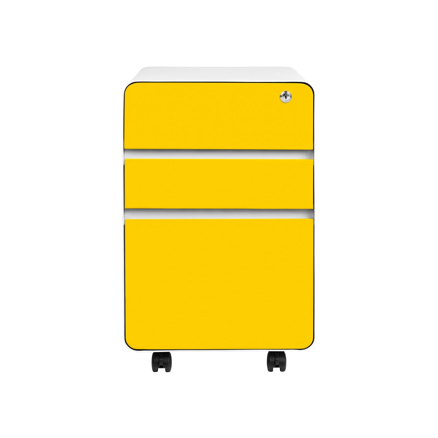 Stockpile Flat 3-Drawer File Cabinet (Yellow)