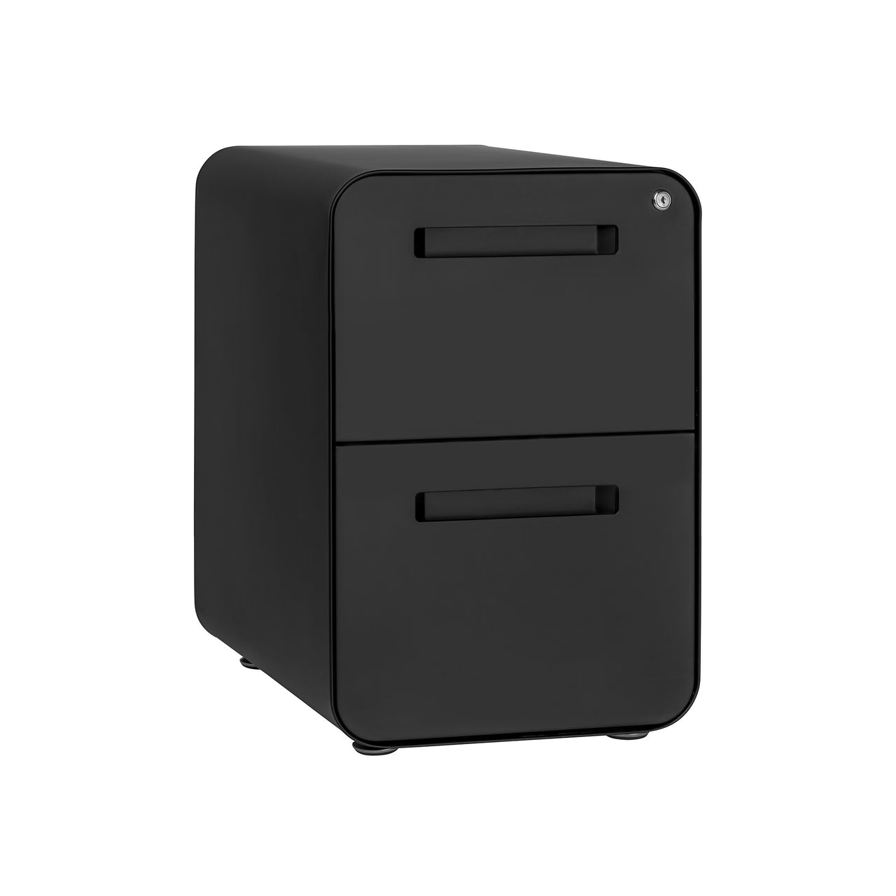 Stockpile Curve 2-Drawer File Cabinet (Black)