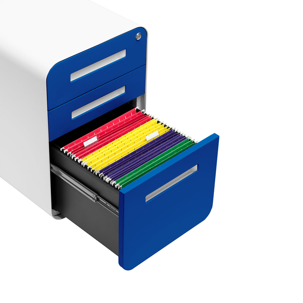 Stockpile Curve File Cabinet (Blue Faceplate)