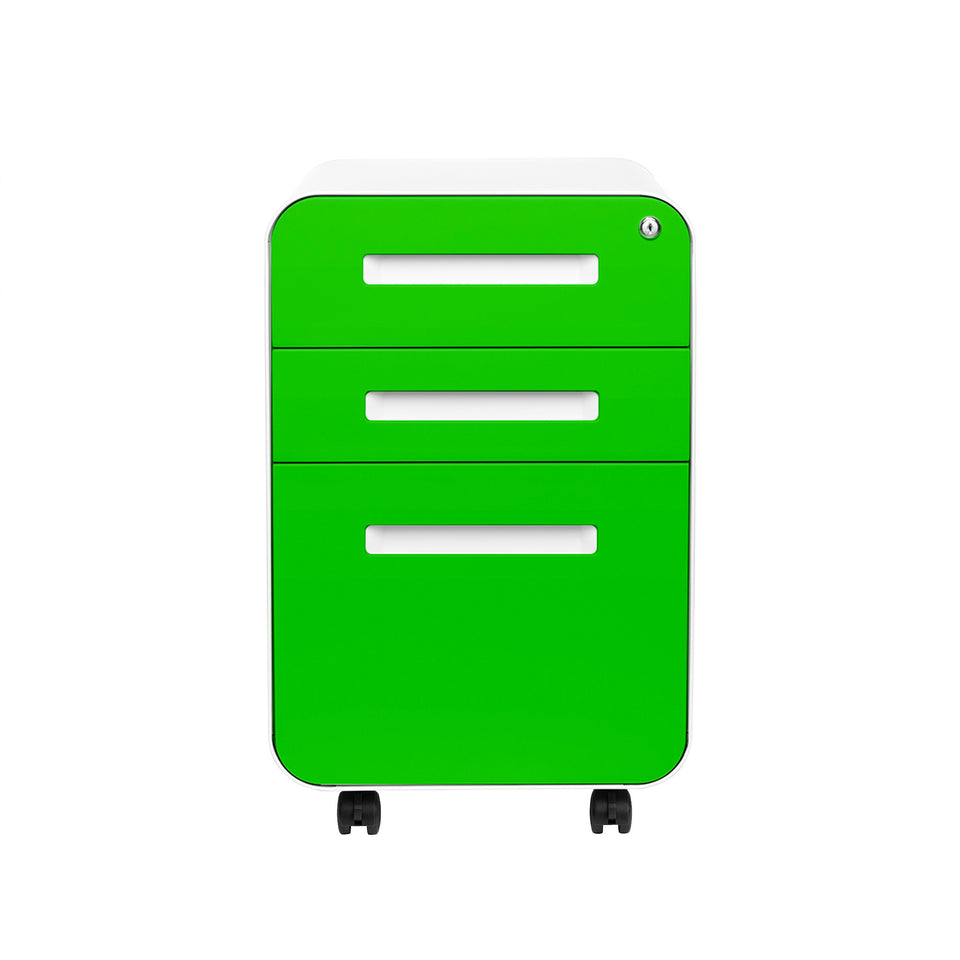 Stockpile Curve File Cabinet (Green Faceplate)