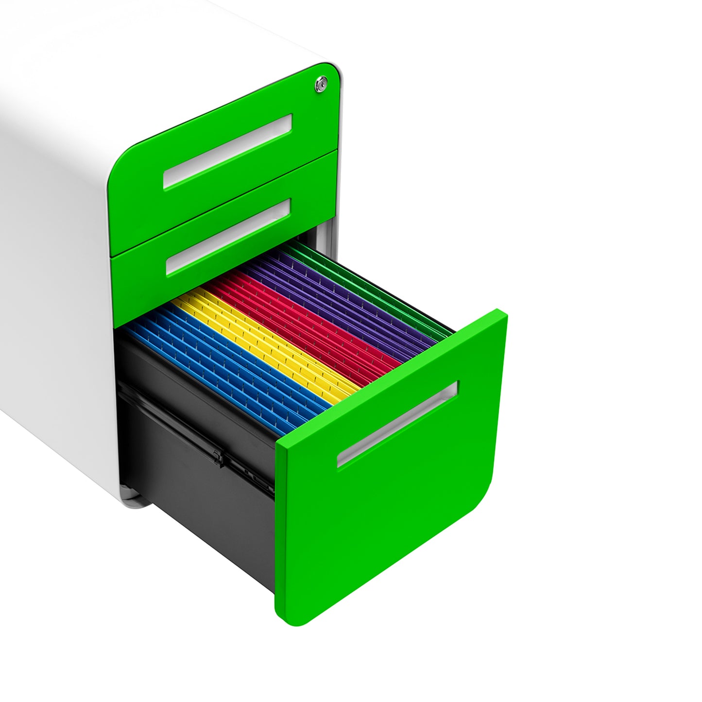 Stockpile Curve File Cabinet (Green Faceplate)
