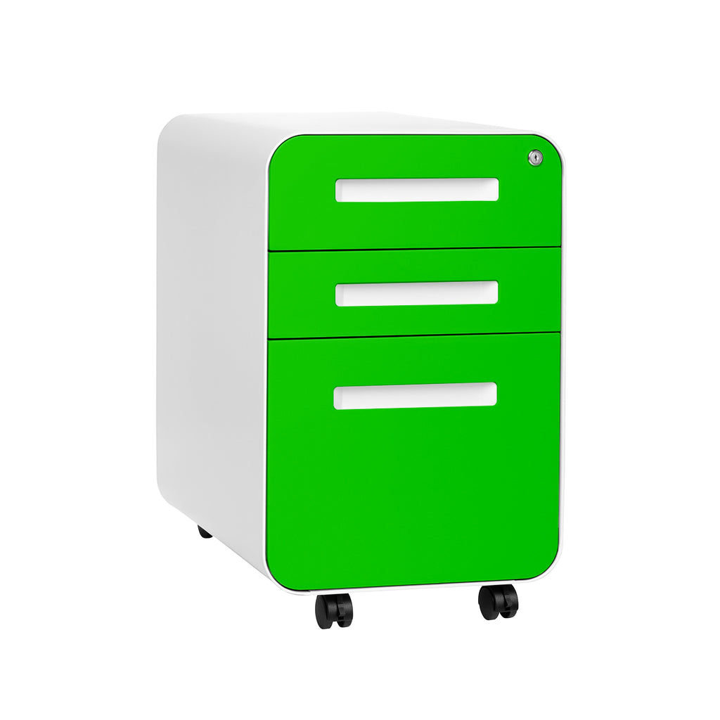 Stockpile Curve File Cabinet (Green Faceplate) – Laura Furniture