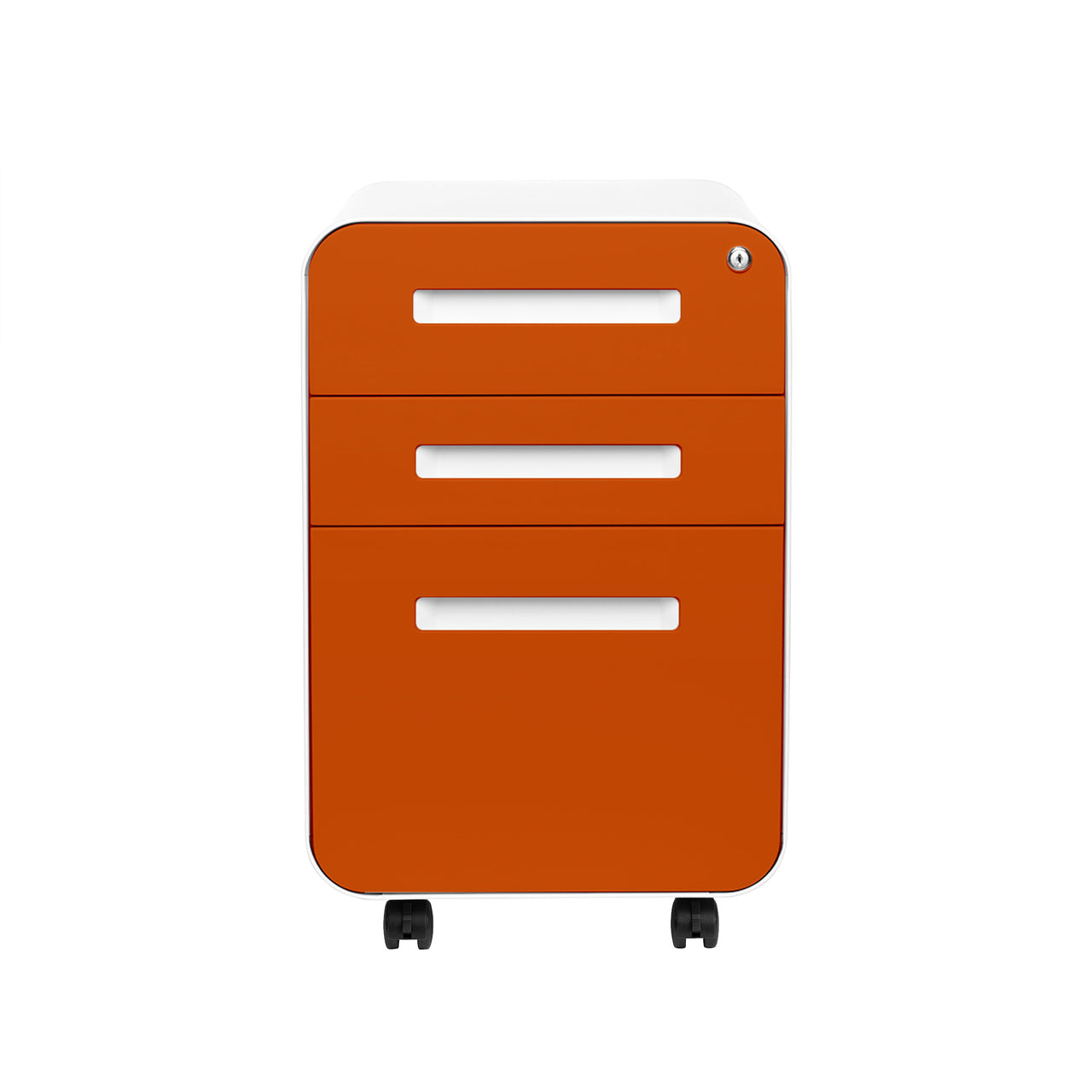 Stockpile Curve File Cabinet (Orange Faceplate)