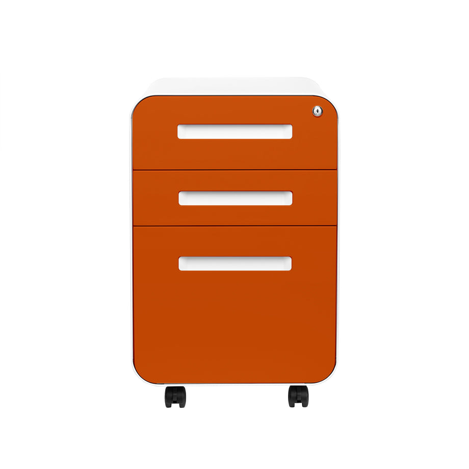 SHIPS NOVEMBER 15TH - Stockpile Curve File Cabinet (Orange Faceplate)