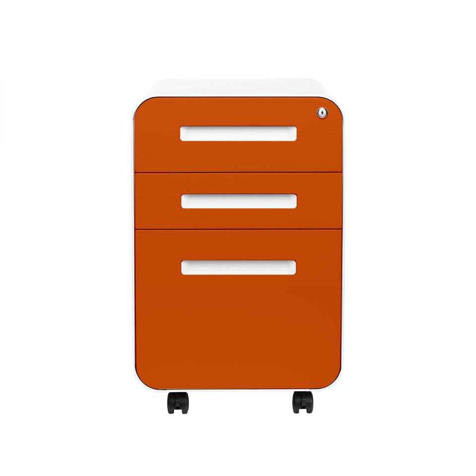 Stockpile Curve File Cabinet (Orange Faceplate)