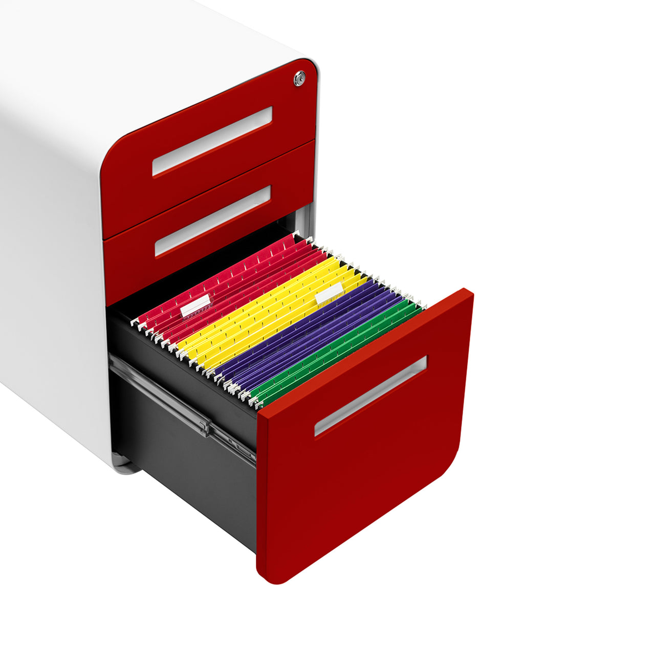 Stockpile Curve File Cabinet (Red Faceplate)