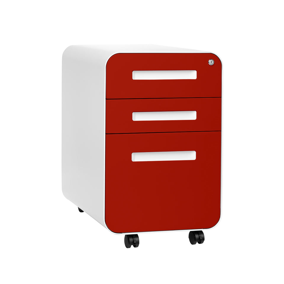 Stockpile Curve File Cabinet (Red Faceplate)