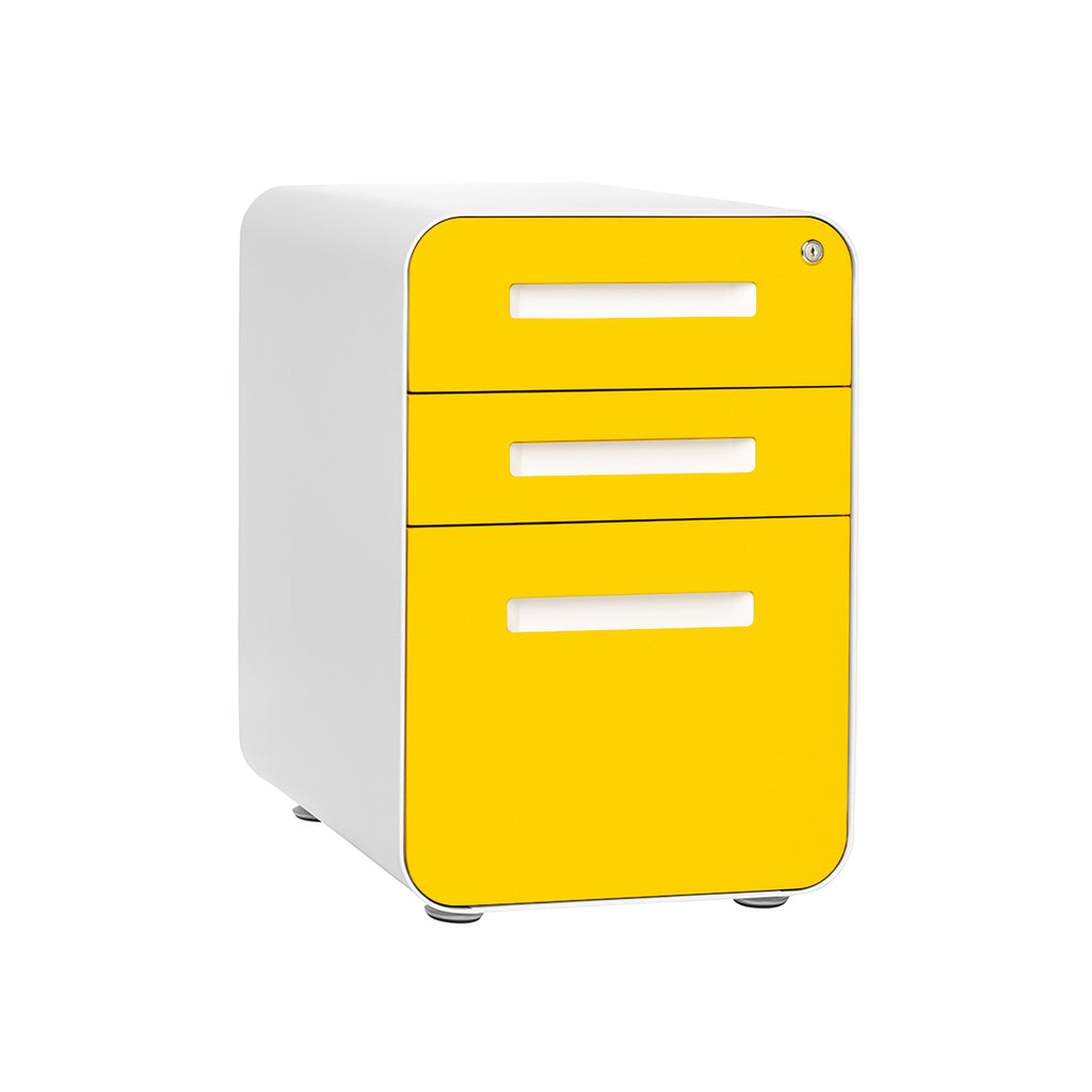 Stockpile Curve File Cabinet (Yellow Faceplate) – Laura Furniture