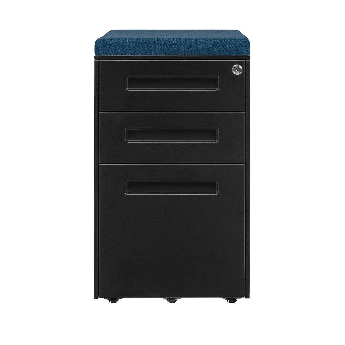 Stockpile Square Seat File Cabinet (Black)