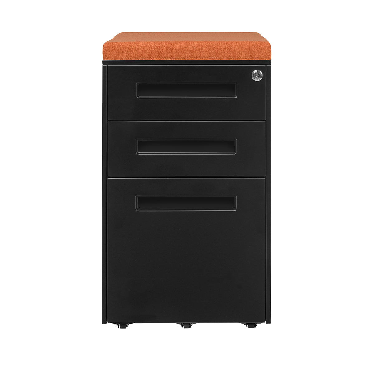 Stockpile Square Seat File Cabinet (Black)