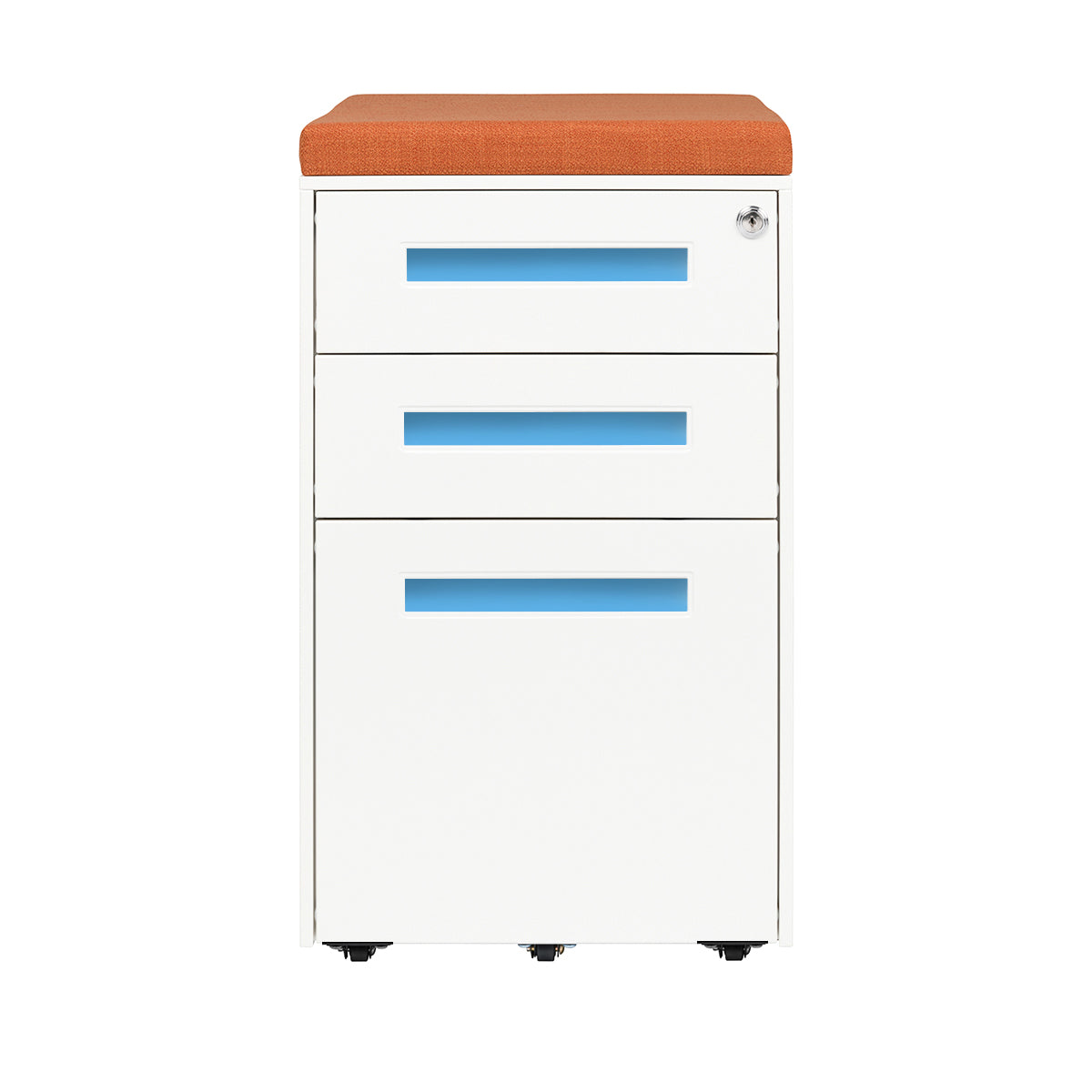 Stockpile Square Seat File Cabinet (Blue)
