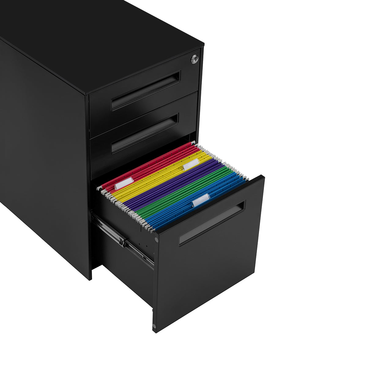 Stockpile Square File Cabinet (Black)