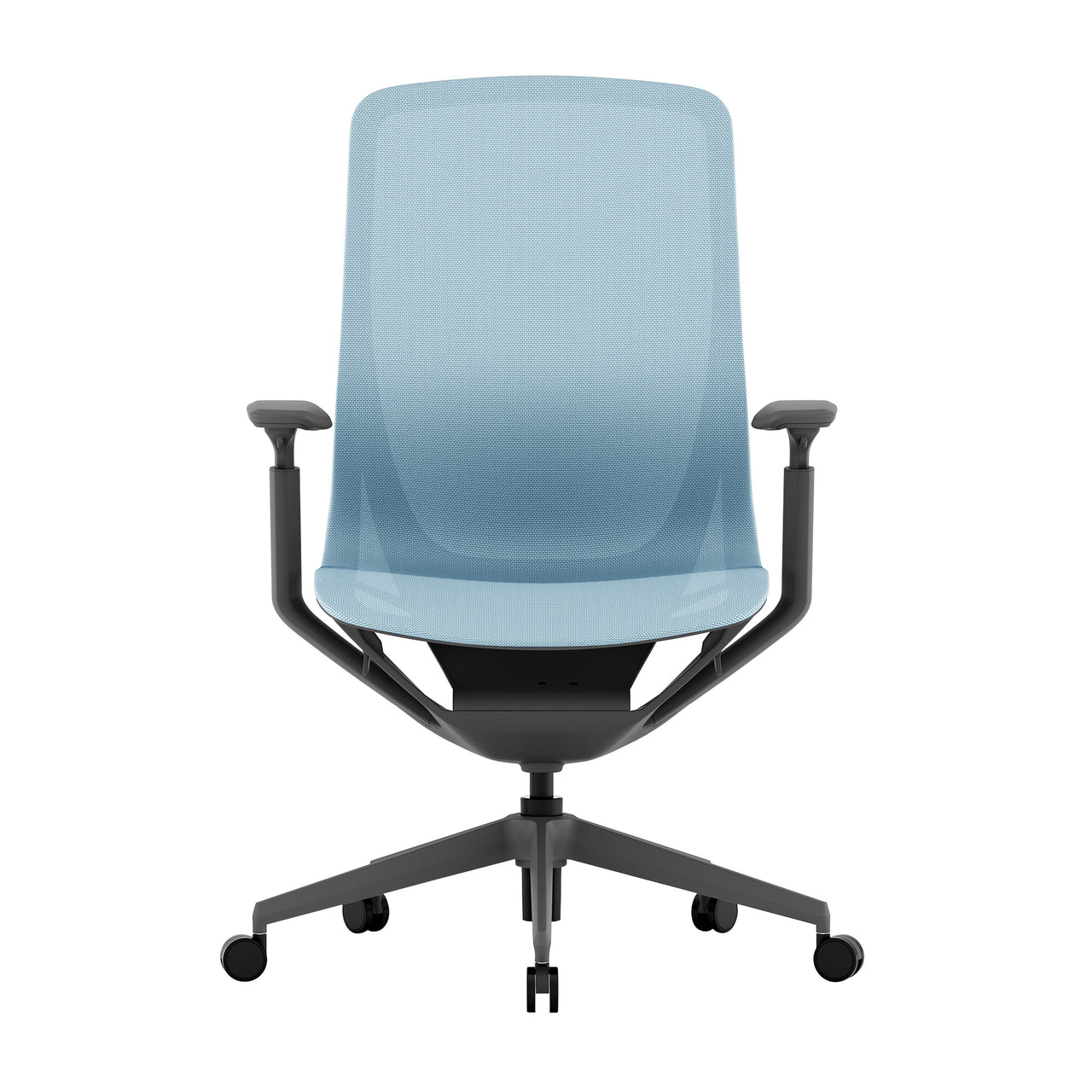 Waverly Mesh Chair (Blue Mesh/Dark Grey Frame)