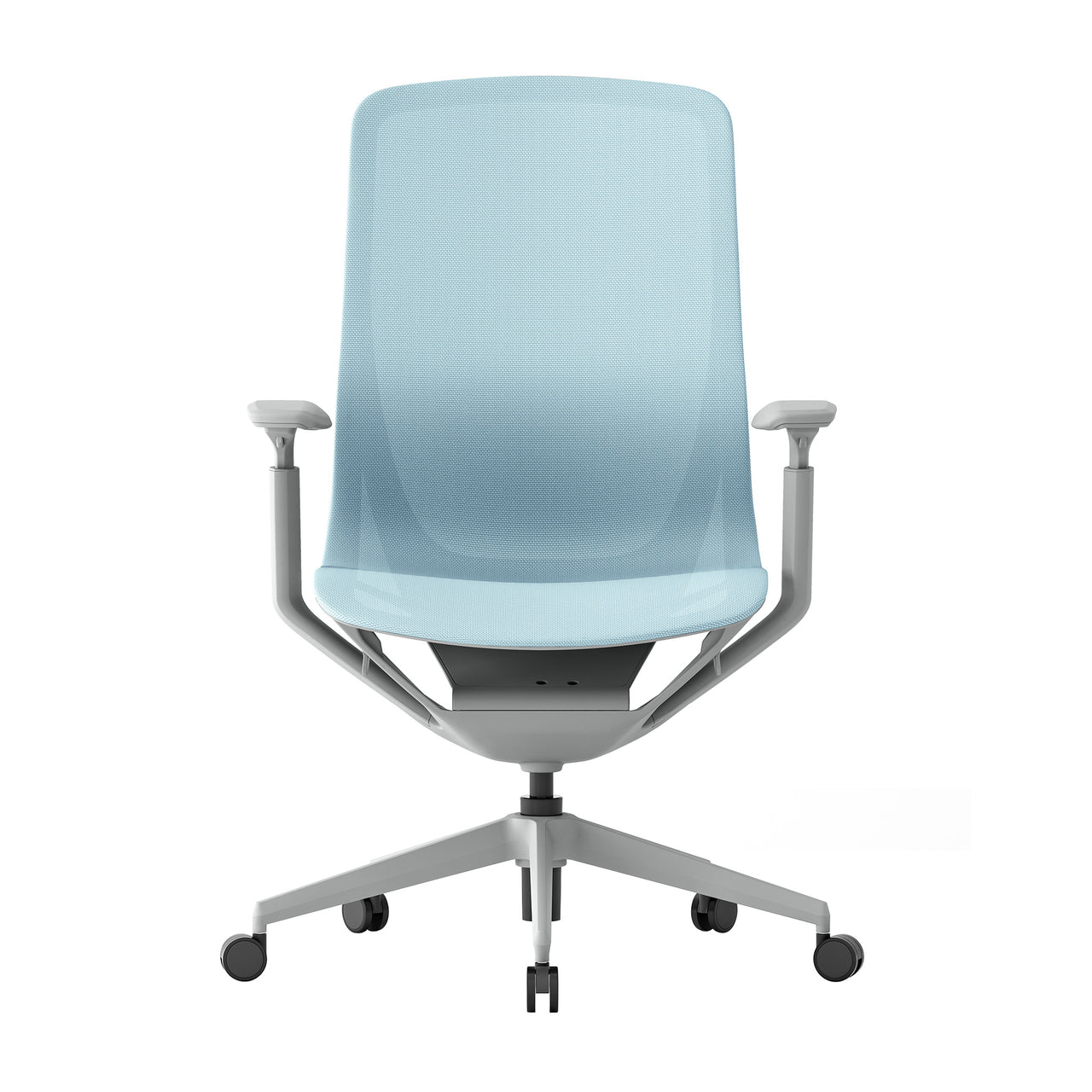 Waverly Mesh Chair (Blue Mesh/Grey Frame)