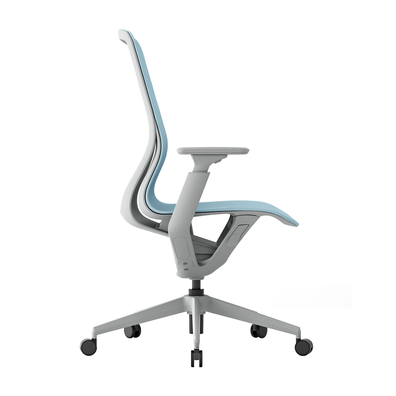 Waverly Mesh Chair (Blue Mesh/Grey Frame)