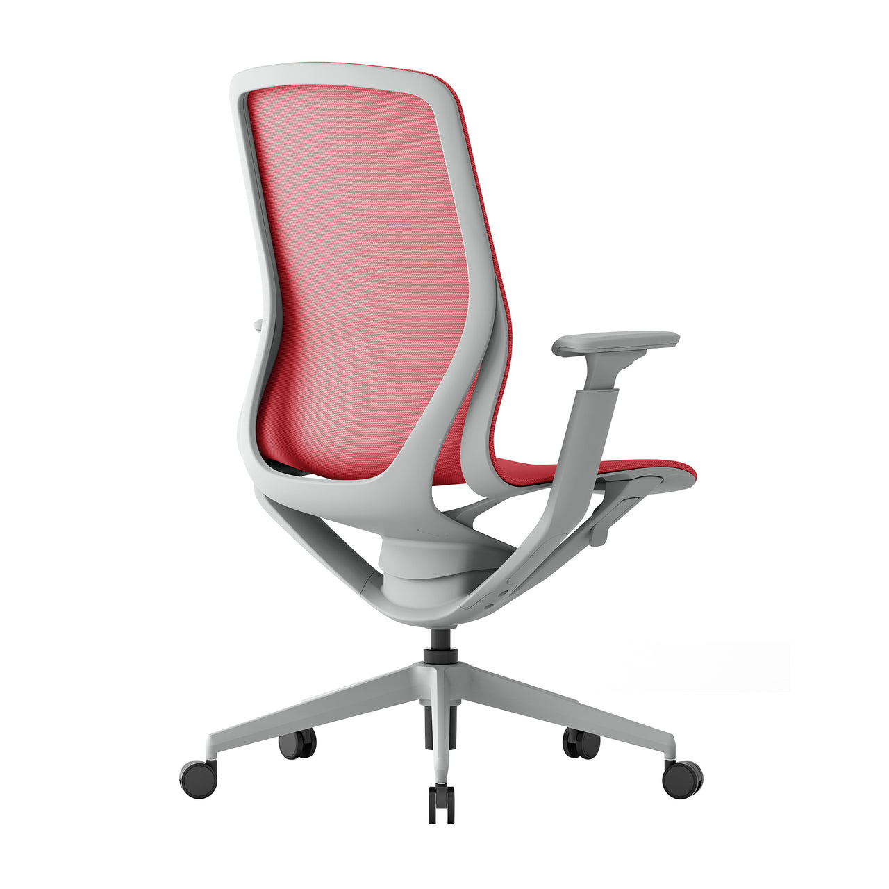 Waverly Mesh Chair (Red Mesh/Grey Frame)